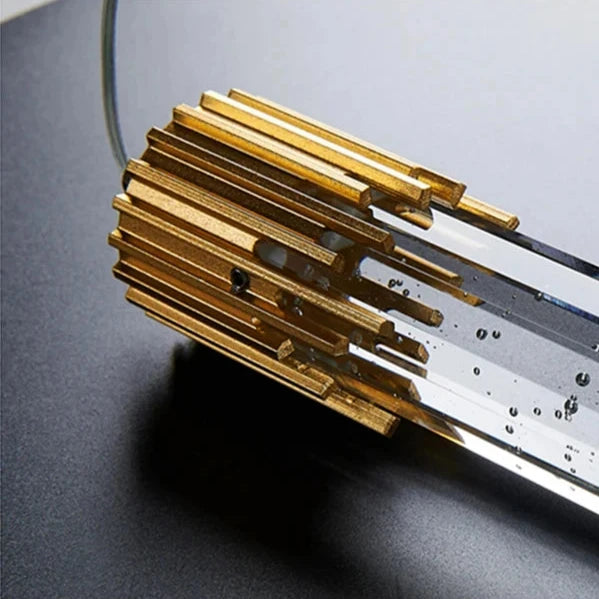 Dimensions Lámpara colgante LED de cristal larga nórdica