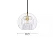 Transparent - 20 cm / Blanc chaud