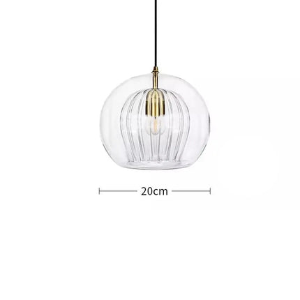 Trois suspensions LED double verre nordique alignées