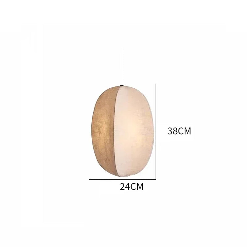 Dimensions Suspension en Lin Wabi-Sabi Minimaliste