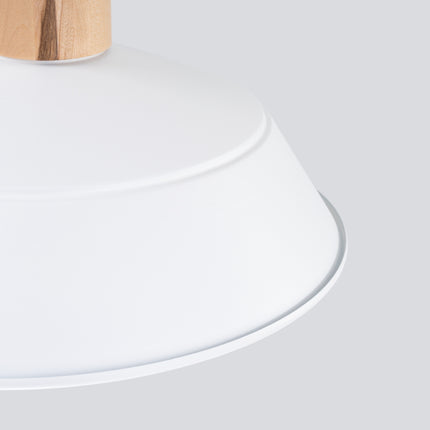 Suspension Loft Minimaliste blanche, détail de l'abat-jour vu interieur