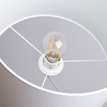 Suspension Loft Cylindrique Blanche 30 cm, détail de la structure interne