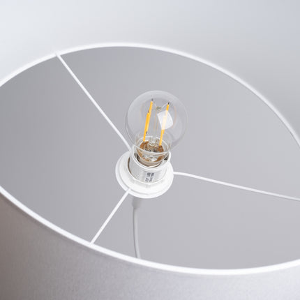 Suspension Loft Cylindrique Blanche 40 cm, détail de la structure interne