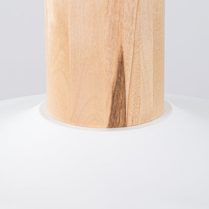 Suspension Luminis Minimaliste blanche, détail de l'abat-jour vu ensemble