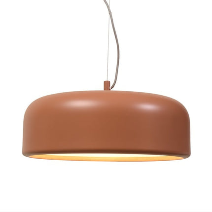 Suspension Marseille en aluminium terracotta sur fond blanc