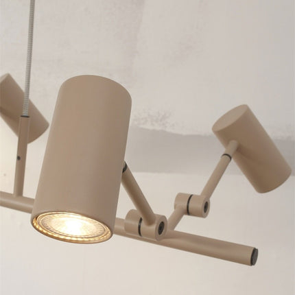 Détail d'un spot GU10 orientable de la suspension Montreux sable