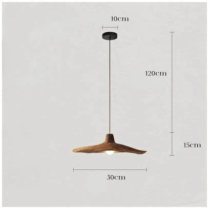 Suspension ondulée en résine, modèle de 30 cm de diamètre