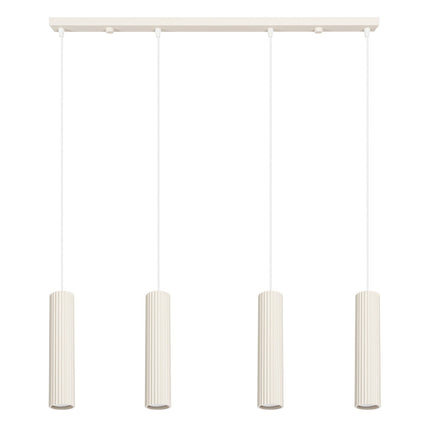 Suspension Oslo 4 cylindres en ligne beige, packshot sur fond blanc