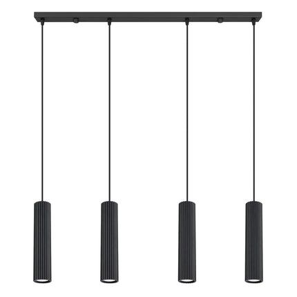 Suspension Oslo 4 cylindres en ligne noir, packshot sur fond blanc