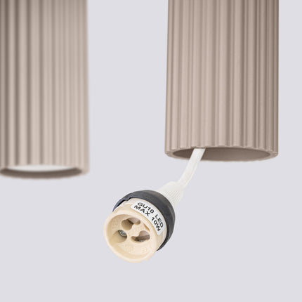 Suspension Oslo 4 cylindres en ligne taupe, mécanisme et platine de montage