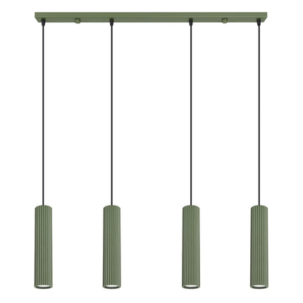 Suspension Oslo 4 cylindres en ligne vert olive, packshot sur fond blanc