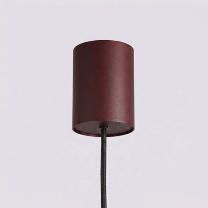Suspension Oslo poutre 4 cylindres 122 cm bordeaux, mécanisme et platine de montage