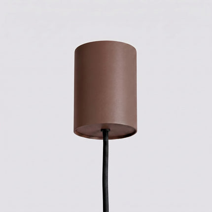 Suspension Oslo poutre 4 cylindres 122 cm brun chocolat, mécanisme et platine de montage
