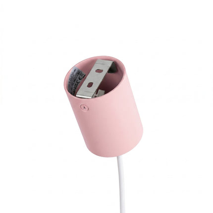 Suspension Oslo poutre 4 cylindres 122 cm rose poudré, détail de la fixation