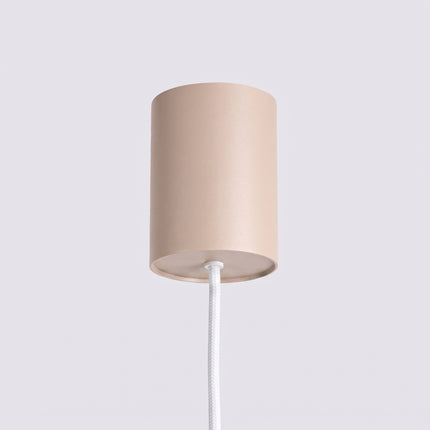 Suspension Oslo poutre 4 cylindres 122 cm taupe, mécanisme et platine de montage