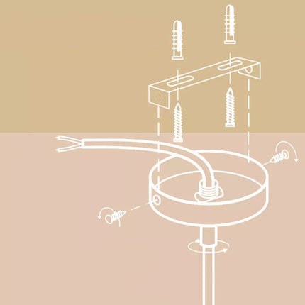 Dimensions des modèles de suspension en pierre de travertin