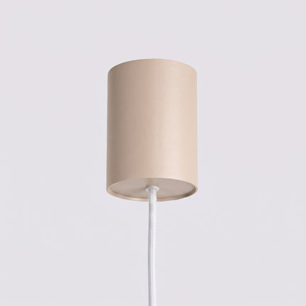 Suspension poutre 4 spots Aura beige, mécanisme de montage