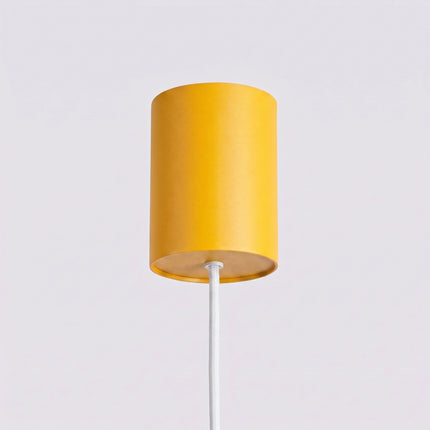 Suspension poutre 4 spots Aura jaune ambré, mécanisme de montage