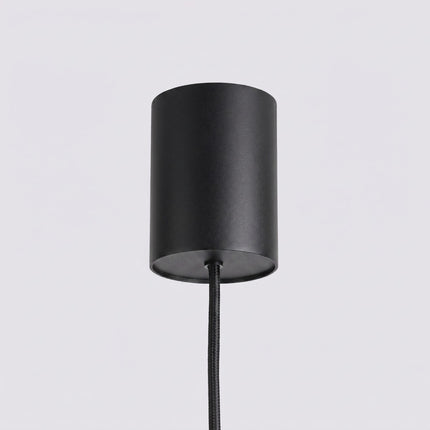 Suspension poutre 4 spots Aura noir, mécanisme de montage
