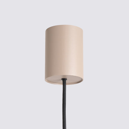 Suspension poutre 4 spots Aura taupe, mécanisme de montage