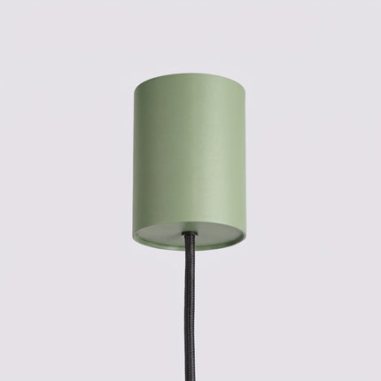 Suspension poutre 4 spots Aura vert sauge, mécanisme de montage