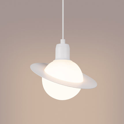 Suspension Saturne 1 Blanche, vue produit 5