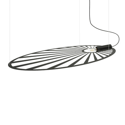 Suspension Soleil Lumineux noire, vue packshot principale