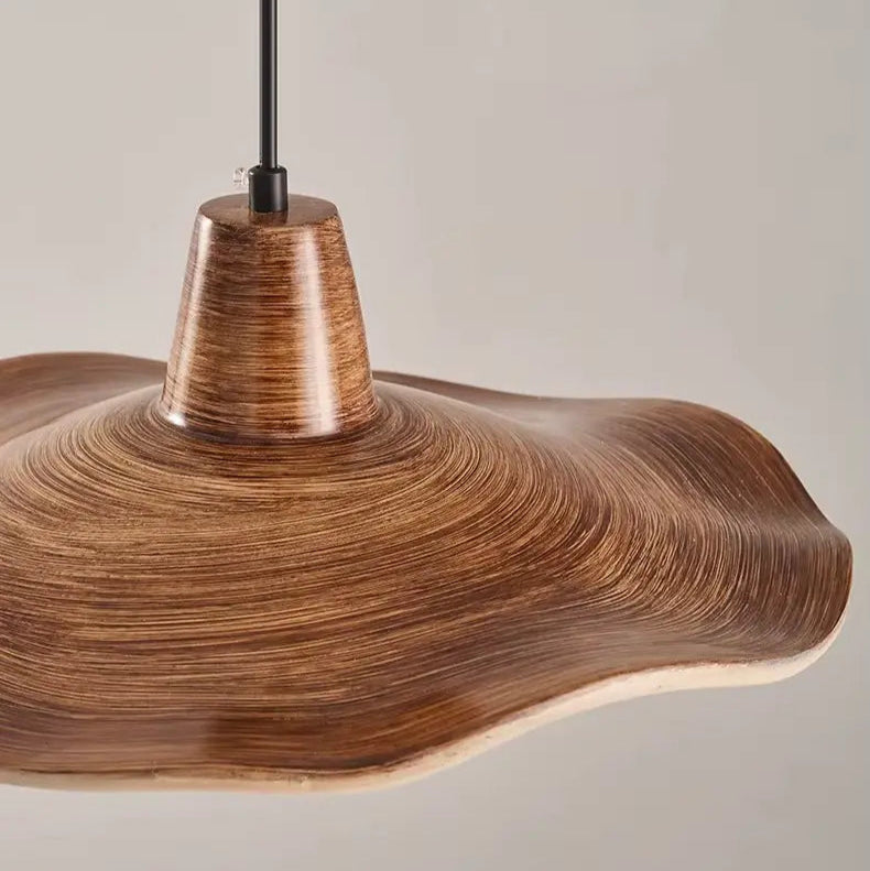 Dimensions Lámpara colgante minimalista de resina ondulada