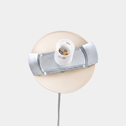 Suspension Sphère Opaline beige clair 40 cm, détail de la rosace