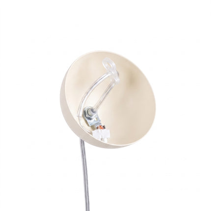 Suspension Sphère Opaline beige clair 40 cm, mécanisme et platine de montage