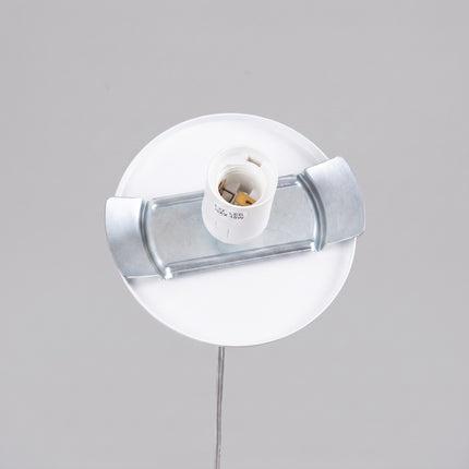 Suspension Sphère Opaline blanche 20 cm, détail de la rosace