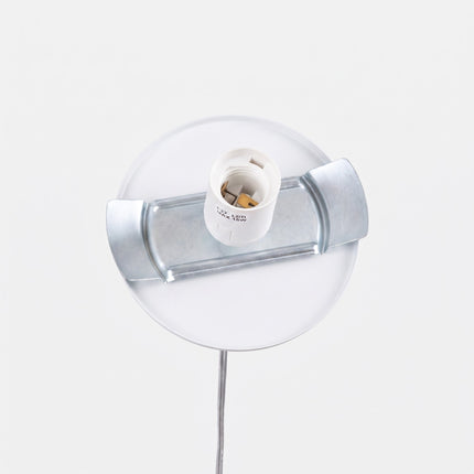 Suspension Sphère Opaline blanche 30 cm, détail de la rosace