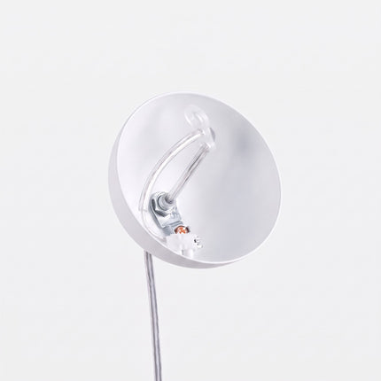 Suspension Sphère Opaline blanche 30 cm, mécanisme et platine de montage