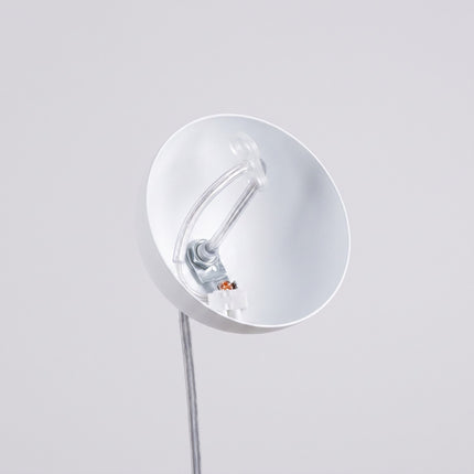 Suspension Sphère Opaline blanche 40 cm, mécanisme et platine de montage