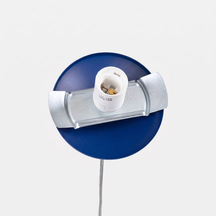 Suspension Sphère Opaline bleu outremer 30 cm, détail de la rosace