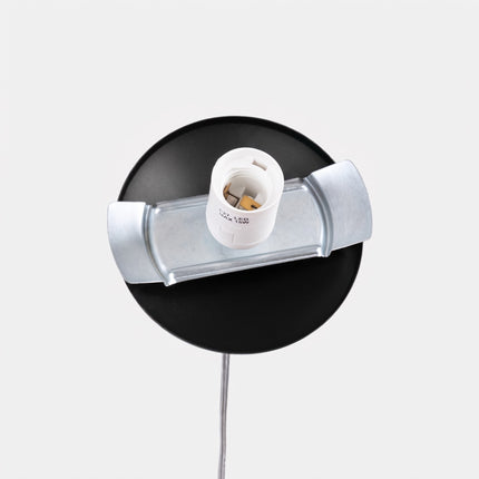 Suspension Sphère Opaline noire 40 cm, détail de la rosace
