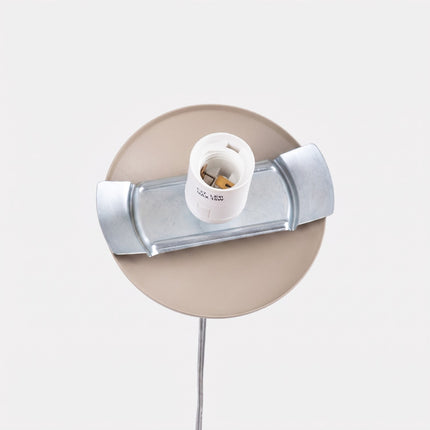 Suspension Sphère Opaline taupe 30 cm, détail de la rosace