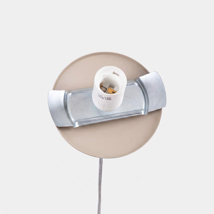 Suspension Sphère Opaline taupe 40 cm, détail de la rosace
