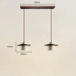 Dark wood - 2 lamps / White hot