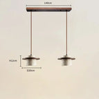 Dunkles Holz – 2 Lampen