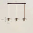 Dark wood - 3 lamps / White hot