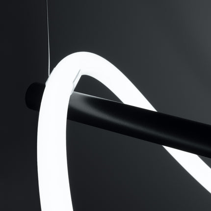 Détail du tube LED souple blanc de la Suspension Tube LED Réglable 84 cm