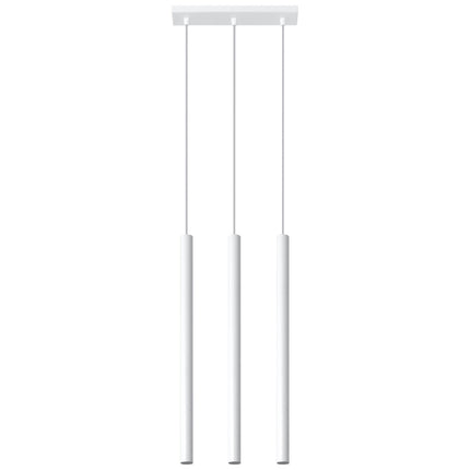 Suspension tubulaire Halo 3 en Ligne blanche vue de trois quarts
