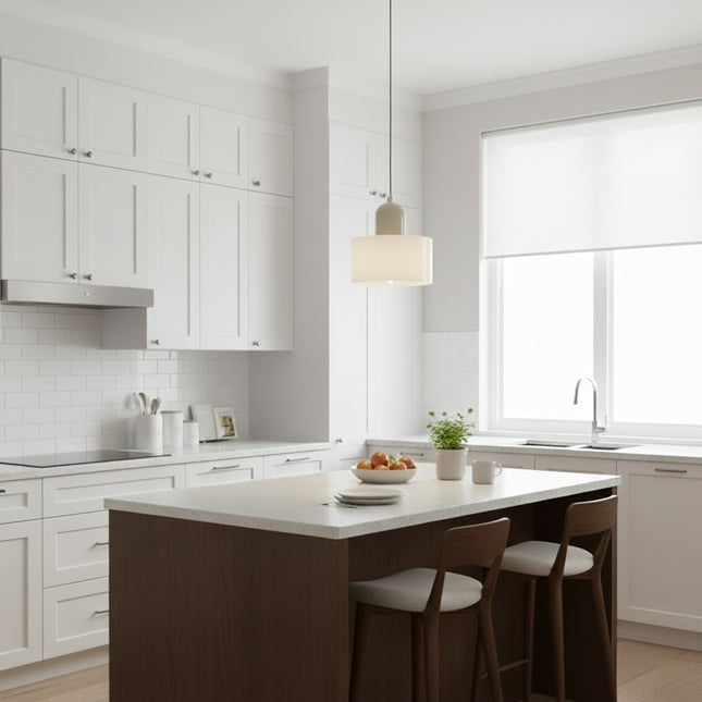 Suspension Nordique Verre Circulaire