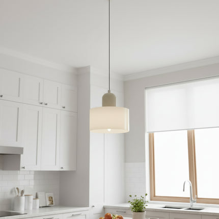 Suspension Nordique Verre Circulaire