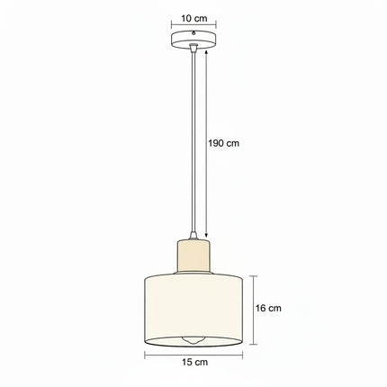 Suspension Nordique Verre Circulaire