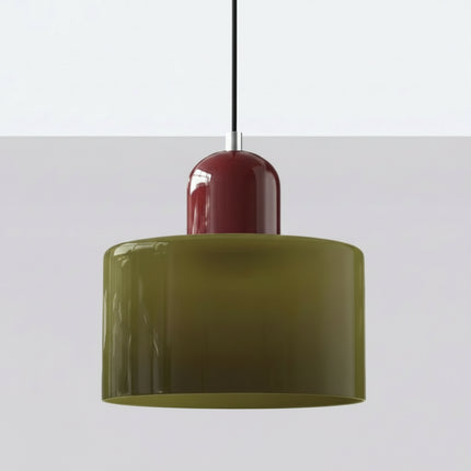 Suspension Nordique Verre Circulaire