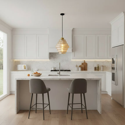 Nordic Glass Pendant Light Elegant Floor