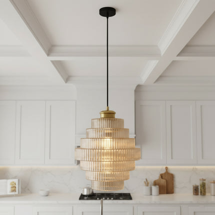 Nordic Glass Pendant Light Elegant Floor