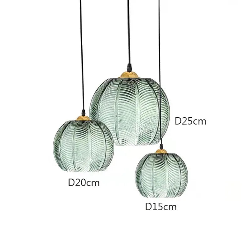 Dimensions Lámpara colgante de cristal con diseño nórdico